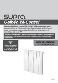 Notice SUPRA FR9005060B GALBEO WI CONTROL Poêle à bois