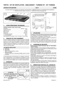 Notice SUPRA TURBINE KT 76 Wood stove