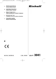BG-PT 3041 EINHELL