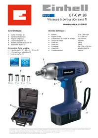 EINHELL BT-CW 18I - Outils électriques