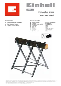 CHEVALET DE SCIAGE EINHELL