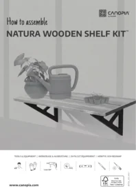 Natura Greenhouse Wooden Shelf Kit 1 Canopia