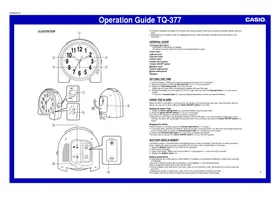 Notice CASIO TQ-377 Montre