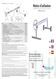 Notice Edenea NOT ENROULEUR ROLLER COVER 0514 Piscine