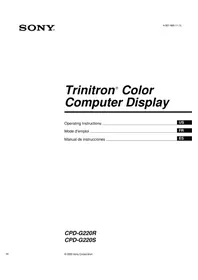 SONY CPD-G220R - Computer accessory