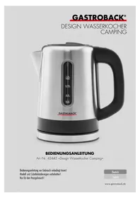 Manual Gastroback DESIGN WATER KETTLE CAMPING 42445 Kettle