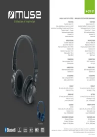 Notice MUSE M 276 BT PH Radio