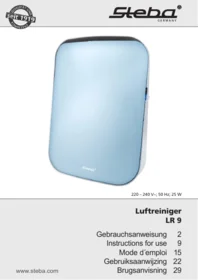 Notice STEBA LR9LUFTREINIGERSTEBAGEBRAUCHSANWEISUNG4011833501073 Kitchen appliance