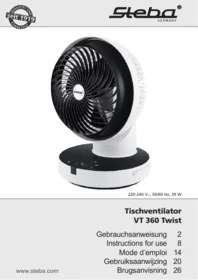 Notice STEBA VT360VENTILATORSTEBAGEBRAUCHSANWEISUNG4011833501059 Kitchen appliance