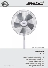 Notice STEBA VT5VENTILATORSTEBAGEBRAUCHSANWEISUNG4011833500953 Kitchen appliance