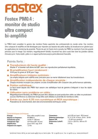 FOSTEX PM 0.4 - Enceintes de monitoring
