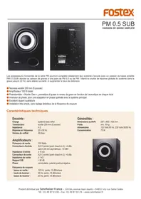 FOSTEX PM 0.5 SUB - Moniteur de studio