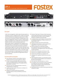 FOSTEX UR-2 - Enregistreur audio numérique