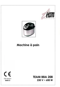 TEAM INTERNATIONAL BBA 208 - Machine à pain