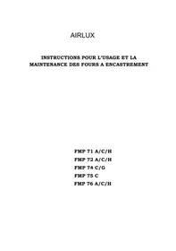 AIRLUX FMP 72 C - Four encastrable