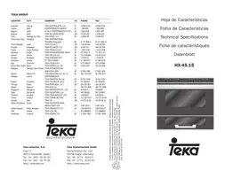 HX-45.15  - INSTALATION MANUAL TEKA