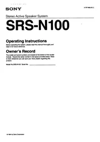 SONY SRS-N100 - Loudspeaker
