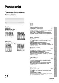 Kullanım kılavuzu PANASONIC CS-E21QKEW Klima