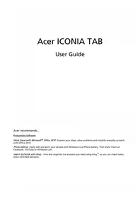 Iconia Tab W500P ACER