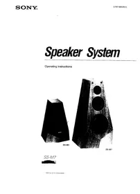 SONY SS-M3 - Loudspeaker
