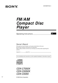 SONY CDX-C7050 - Car radio
