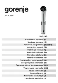 Instrukcija GORENJE SVS19B Maisto termometras