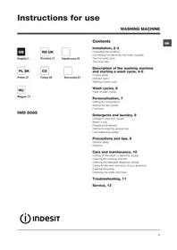 Інструкція INDESIT IWD 5085 (EU) пральна машина