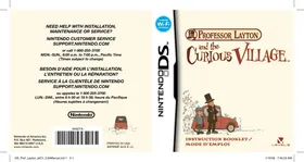NINTENDO DS PROFESSOR LAYTON AND THE CURIOUS VILLAGE - Video game