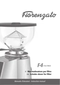 Notice Fiorenzato F4FILTRO Cafetière