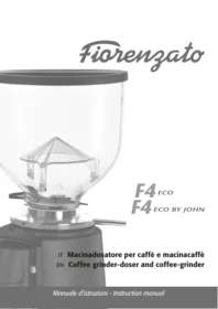 Notice Fiorenzato F4ECO F4ECOBYJOHN Cafetière