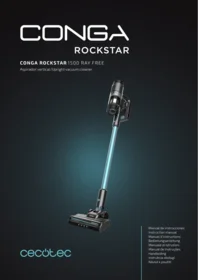 CECOTEC Conga Rockstar 1500 Ray Free - Aspirador vertical