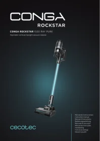 CECOTEC Conga Rockstar 1500 Ray Pure Aspirador Vertical - Aspiradora escoba