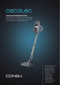 CECOTEC Conga Rockstar 800 Powerhead Titan - Aspiradora escoba