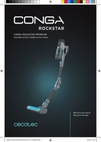 CECOTEC Conga Rockstar 880 Premium - Aspiradora escoba