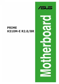 Manual ASUS PRIME H310M-E R2.0/BR Placa-mãe