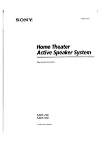 SONY SAVA-700 - Loudspeaker