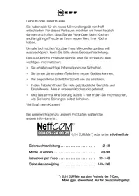 NEFF C57W40N0 - Four à micro-ondes combiné