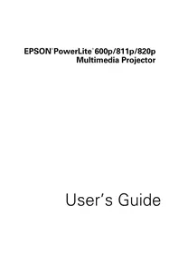 PowerLite 820p EPSON