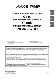 Manual ALPINE X108U Gps