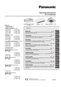 Ръководство PANASONIC S-140PF1E5A климатик