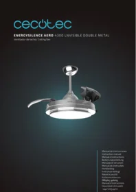 CECOTEC Energysilence Aero 4300 Lnvisible Double Metal - Ventilador de techo