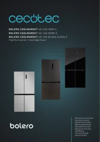 CECOTEC Bolero Coolmarket 4d 436 Glass E - Refrigerador
