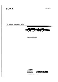 SONY CFD-445 - Hi-Fi System