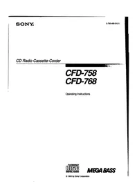 SONY CFD-768 - Hi-Fi System
