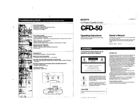 SONY CFD-50 - Hi-Fi System