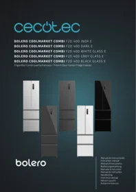 CECOTEC Bolero Coolmarket Combi F2d 400 Dark E - Refrigerador