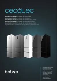 CECOTEC Bolero Coolmarket Combi Fd 400 Dark E - Refrigerador