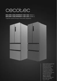 CECOTEC Bolero Coolmarket F2d 403 Dark E - Refrigerador