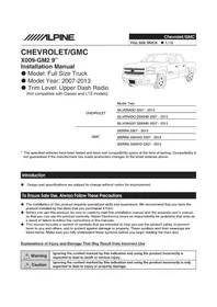 Manual ALPINE X009-GM2 Gps