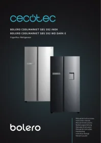CECOTEC Bolero Coolmarket Sbs 592 Wd Dark E - Refrigerador